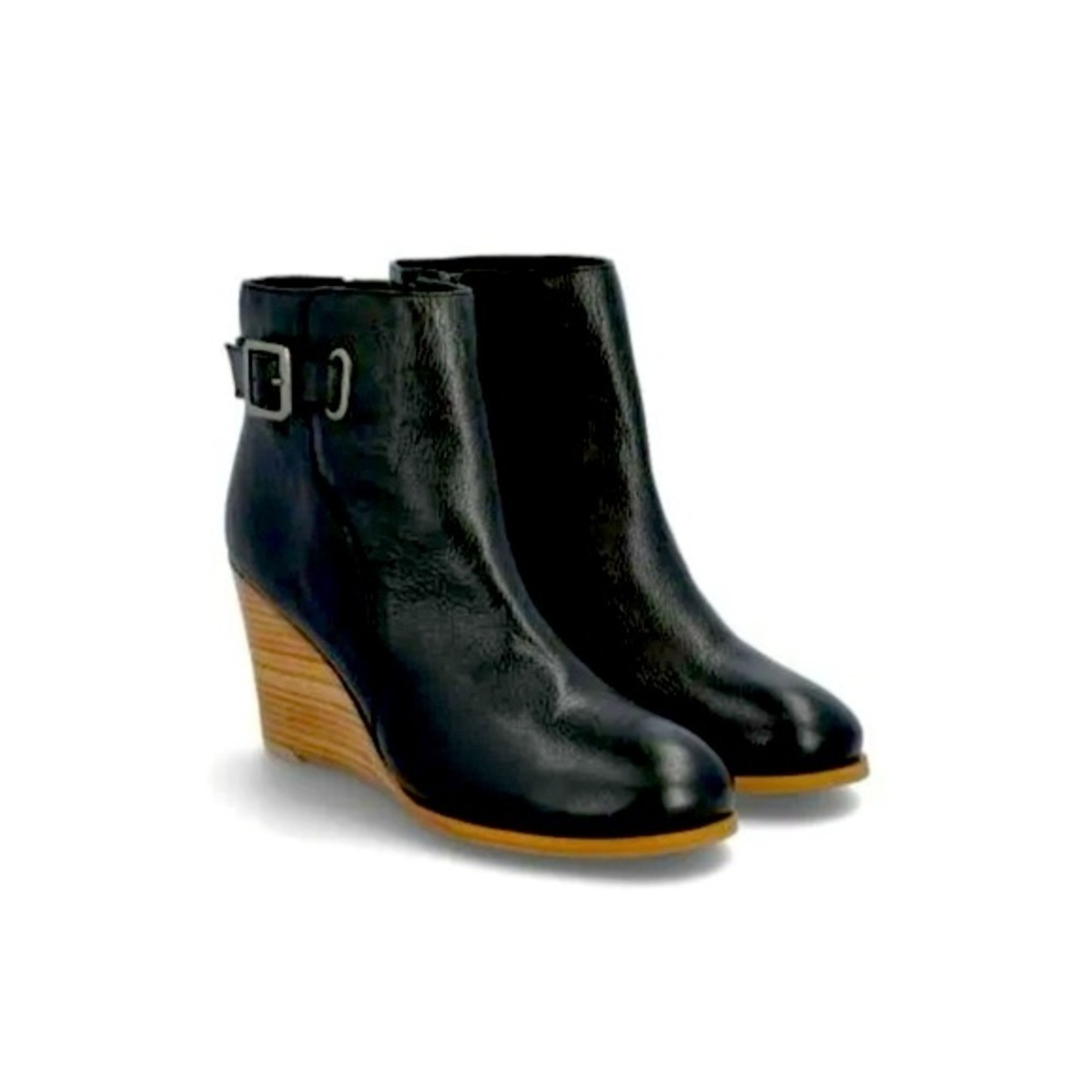 NWT Diba Balen Leather Ankle Wedge Boot size 8.5